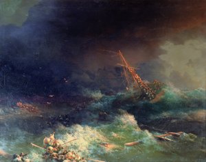 The Disaster of the Liner Ingermanland at Skagerrake near Norway on August 30th, 1842